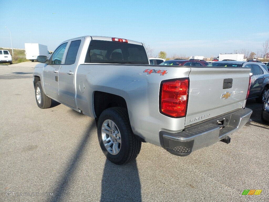 2017 Silverado 1500 LT Double Cab 4x4 - Silver Ice Metallic / Dark Ash/Jet Black photo #5