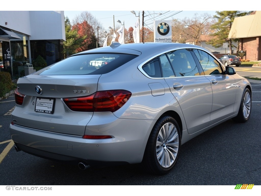 2016 5 Series 535i xDrive Gran Turismo - Glacier Silver Metallic / Black photo #3