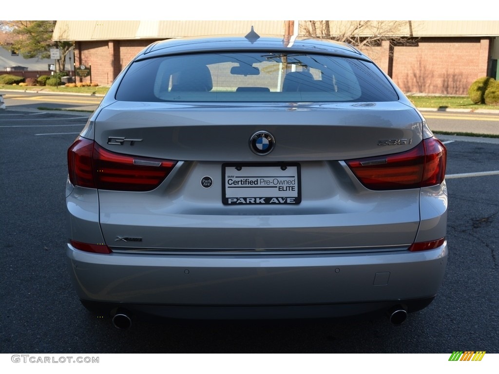 2016 5 Series 535i xDrive Gran Turismo - Glacier Silver Metallic / Black photo #4