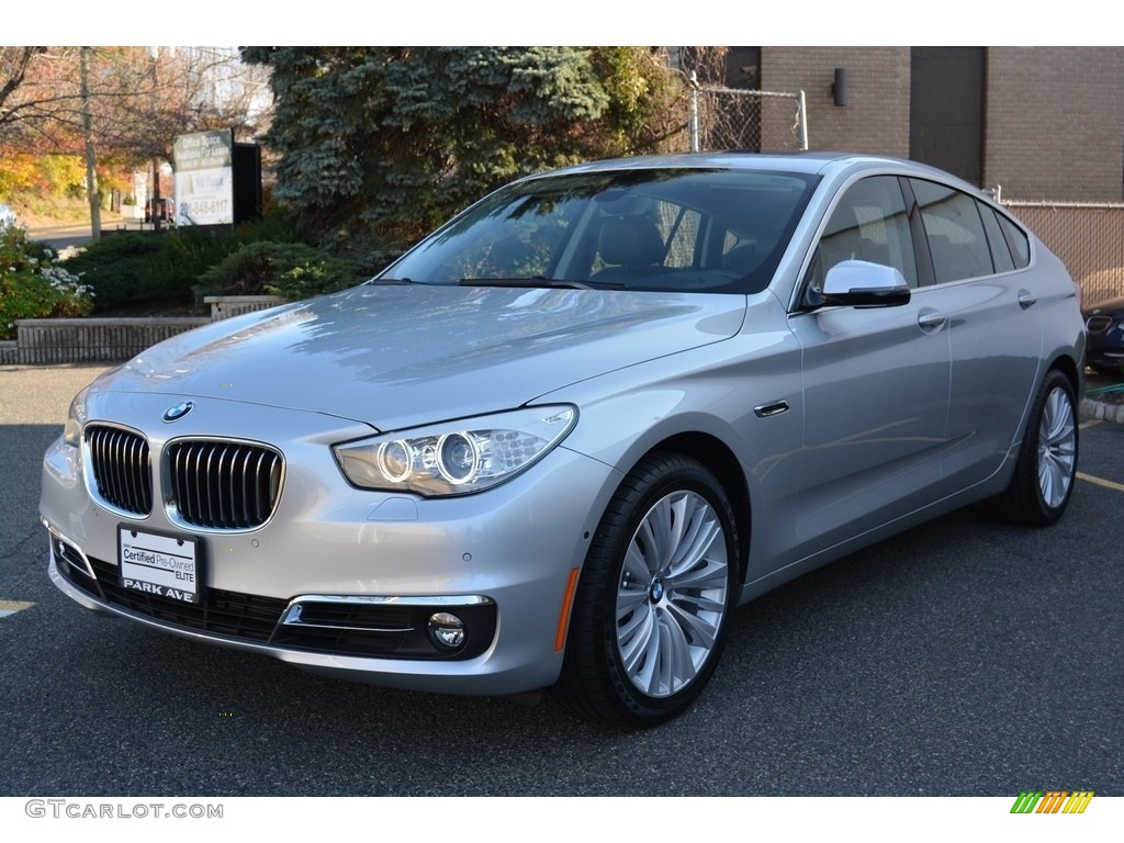 2016 5 Series 535i xDrive Gran Turismo - Glacier Silver Metallic / Black photo #6