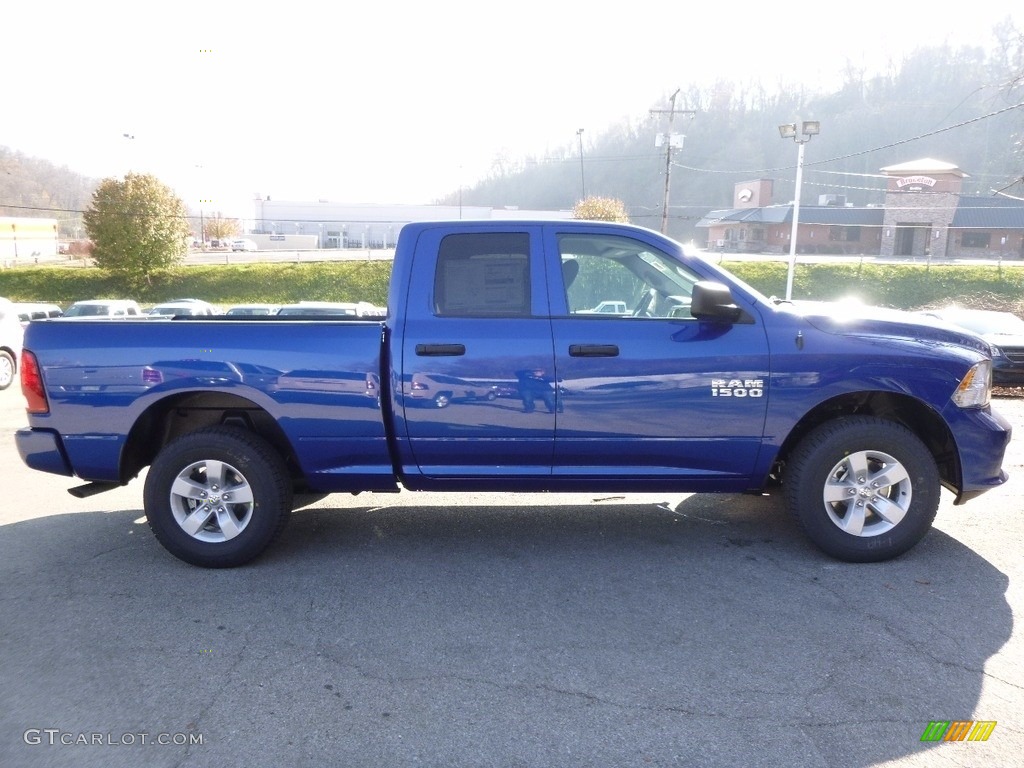 2017 1500 Express Quad Cab 4x4 - Blue Streak Pearl / Black/Diesel Gray photo #6