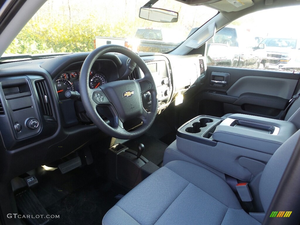 Dark Ash/Jet Black Interior 2017 Chevrolet Silverado 1500 WT Double Cab 4x4 Photo #117066579
