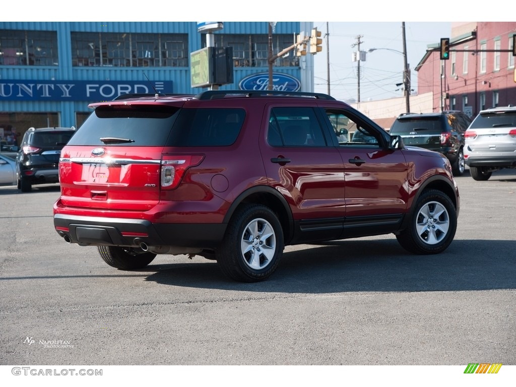 2014 Explorer 4WD - Ruby Red / Medium Light Stone photo #3