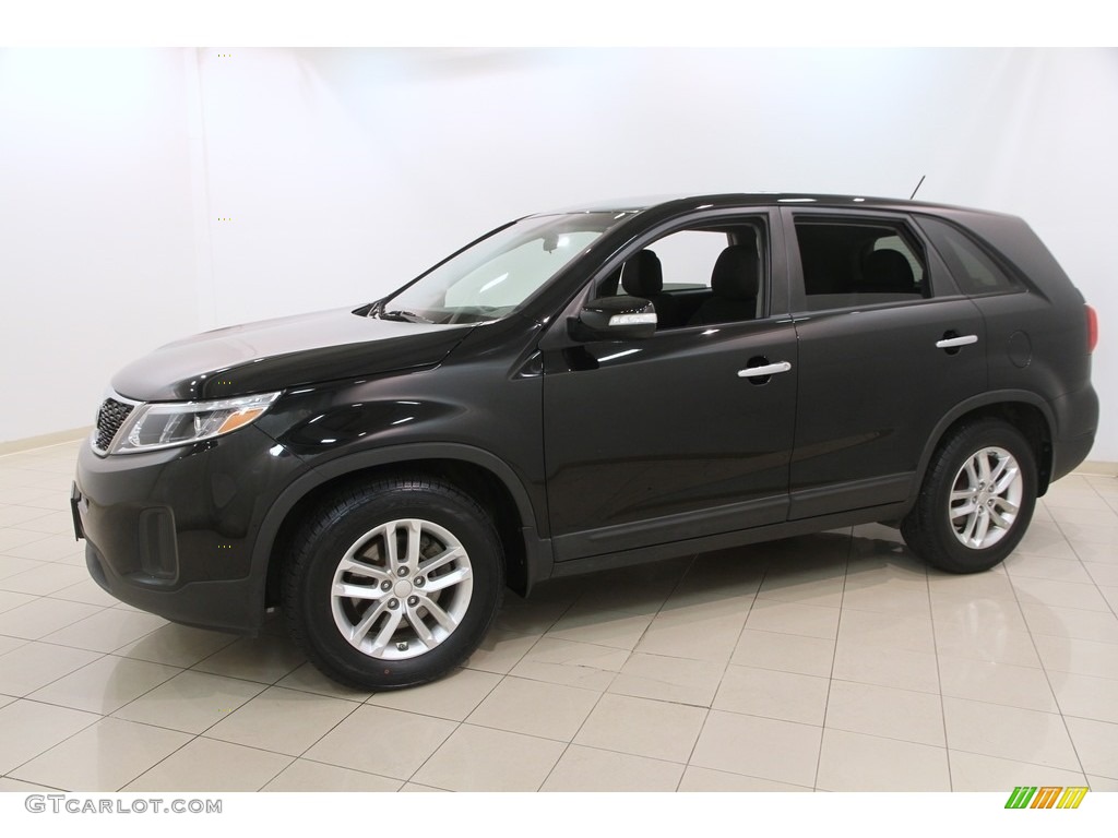 2014 Sorento LX - Ebony Black / Black photo #3