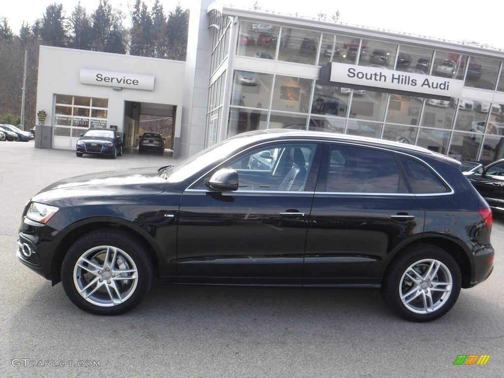 2016 Q5 3.0 TFSI Premium Plus quattro - Mythos Black Metallic / Black photo #2