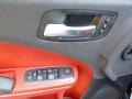 2017 Dodge Charger Black/Ruby Red Interior Door Panel Photo