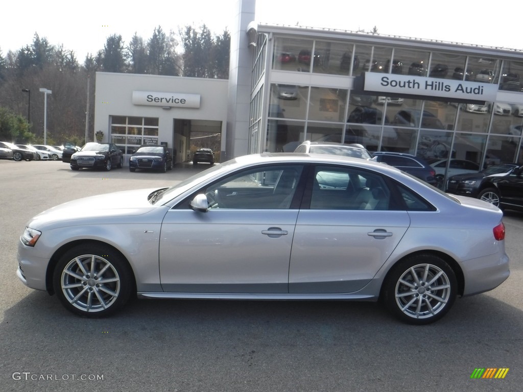 2016 A4 2.0T Premium quattro - Florett Silver Metallic / Black photo #2