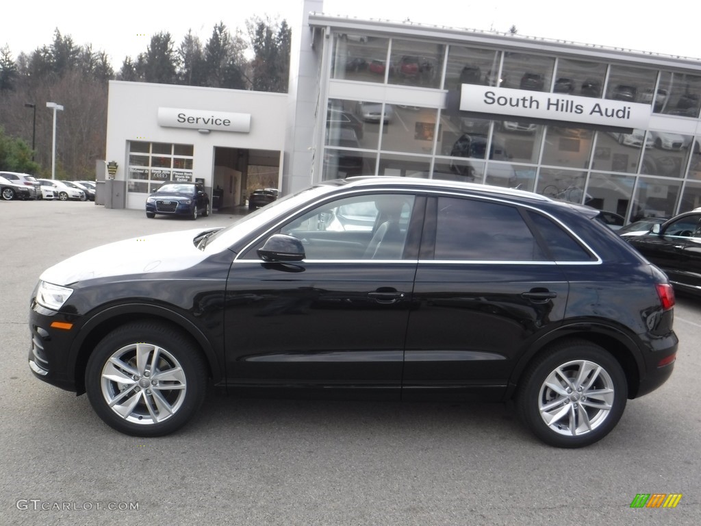 2017 Q3 2.0 TFSI Premium Plus quattro - Mythos Black Metallic / Black photo #2