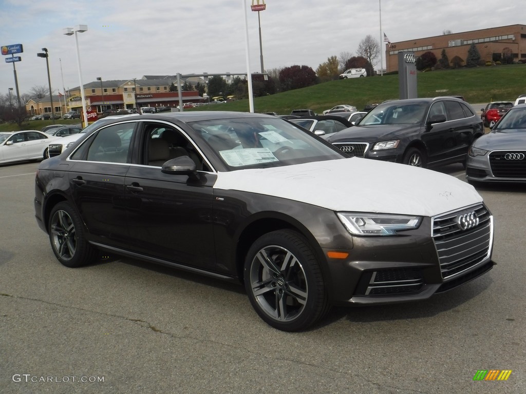 2017 A4 2.0T Premium Plus quattro - Argus Brown Metallic / Atlas Beige photo #8