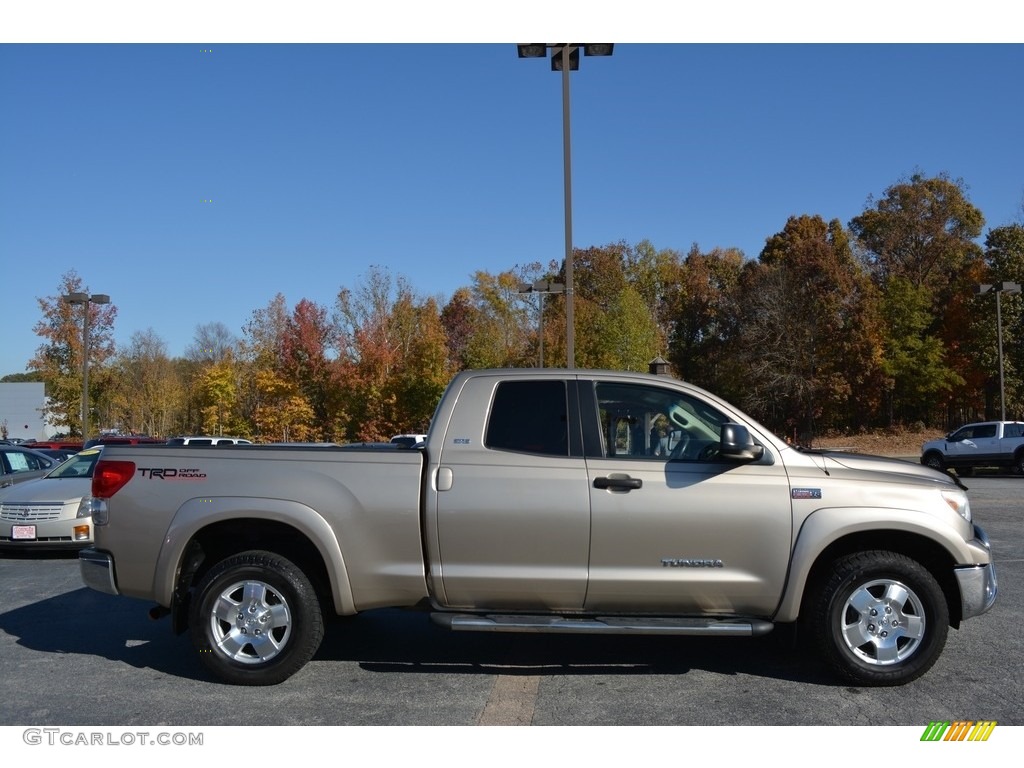 2009 Tundra SR5 Double Cab 4x4 - Desert Sand Mica / Sand photo #2