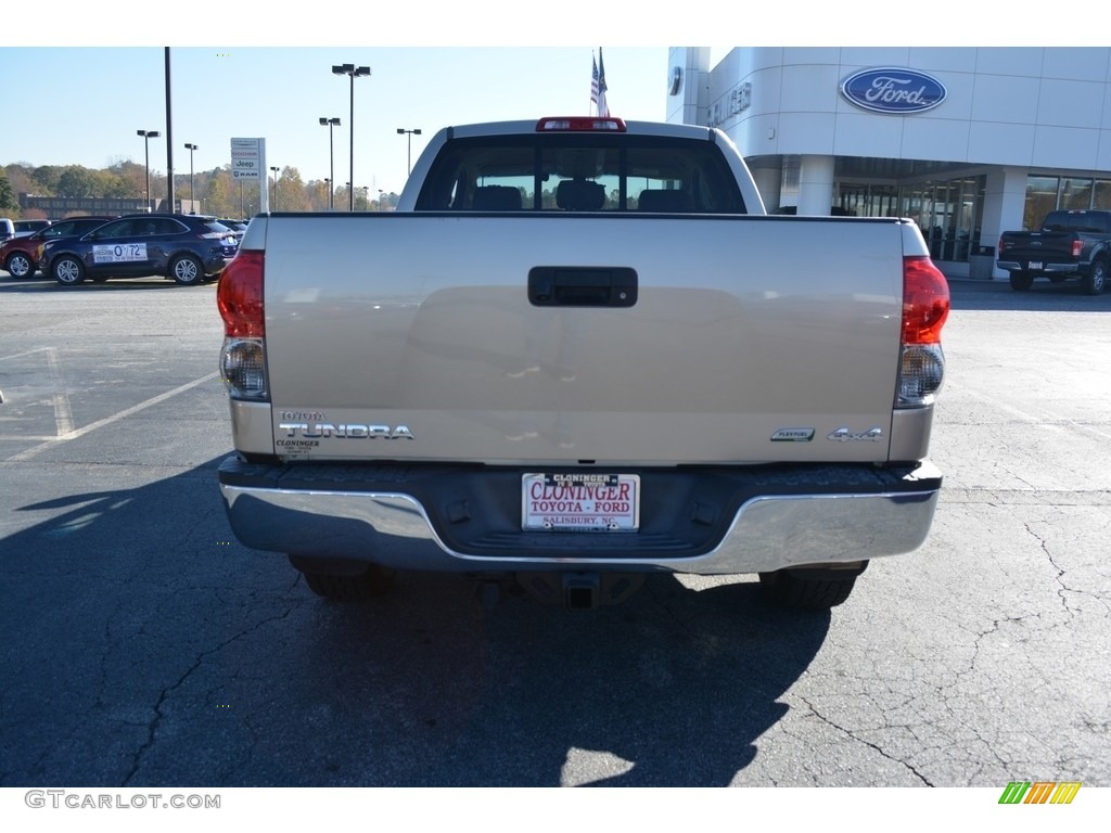2009 Tundra SR5 Double Cab 4x4 - Desert Sand Mica / Sand photo #4