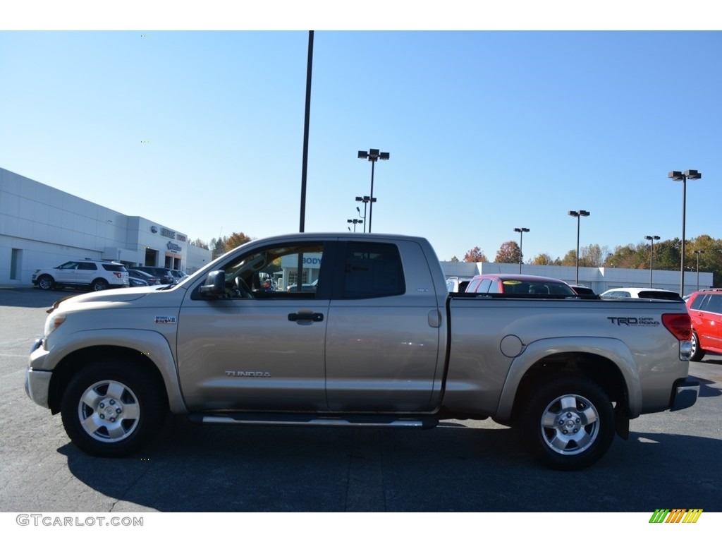2009 Tundra SR5 Double Cab 4x4 - Desert Sand Mica / Sand photo #6