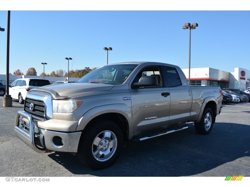 2009 Tundra SR5 Double Cab 4x4 - Desert Sand Mica / Sand photo #7