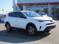 2017 Super White Toyota RAV4 LE  photo #1