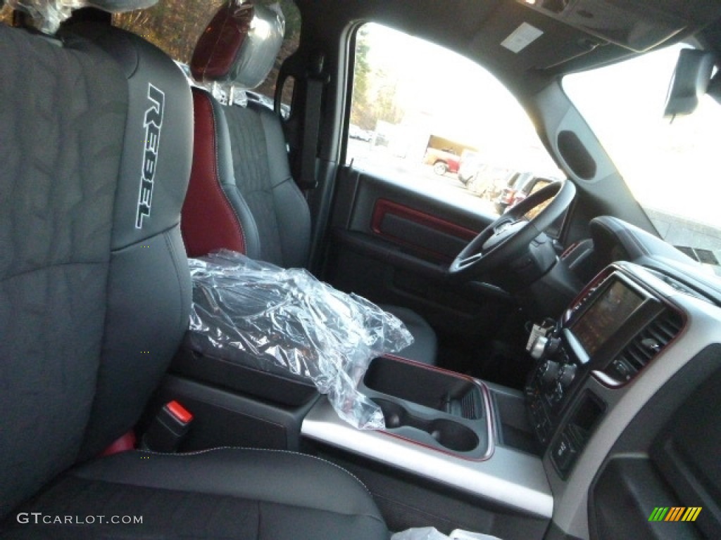 Rebel Theme Red/Black Interior 2017 Ram 1500 Rebel Crew Cab 4x4 Photo #117080886