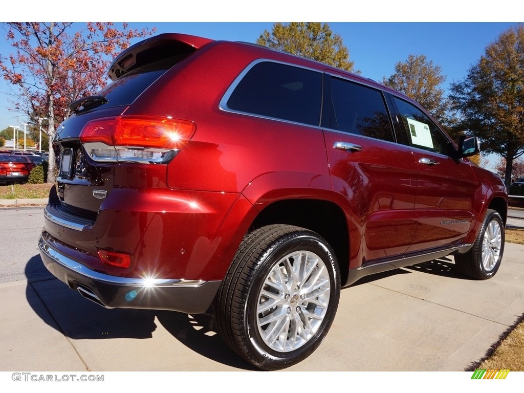 2017 Grand Cherokee Summit 4x4 - Velvet Red Pearl / Dark Sienna Brown/Black photo #3