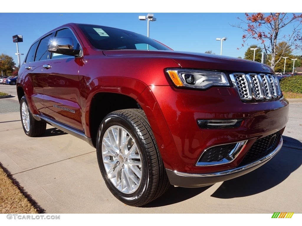 Velvet Red Pearl 2017 Jeep Grand Cherokee Summit 4x4 Exterior Photo #117084609