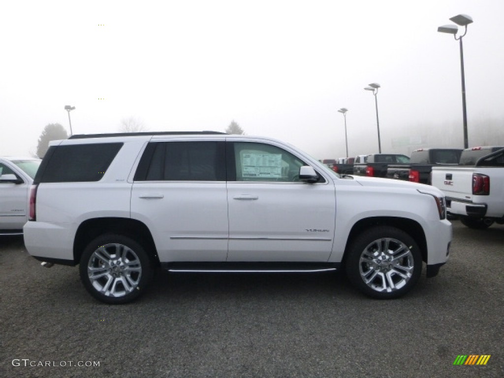 White Frost Tricoat 2017 GMC Yukon SLT 4WD Exterior Photo #117085479