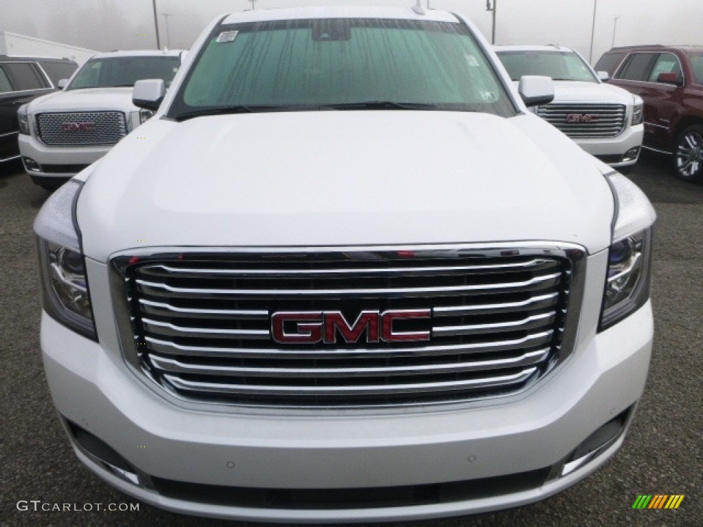White Frost Tricoat 2017 GMC Yukon SLT 4WD Exterior Photo #117085554