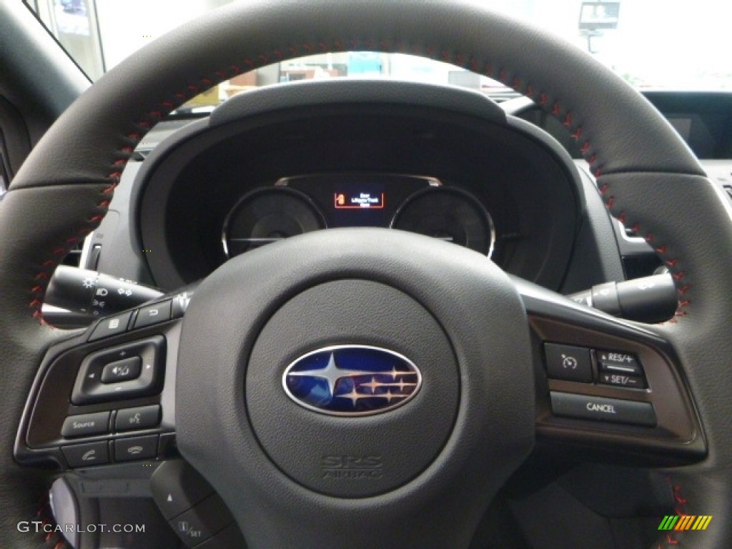 2017 Subaru WRX Standard WRX Model Carbon Black Steering Wheel Photo #117087174