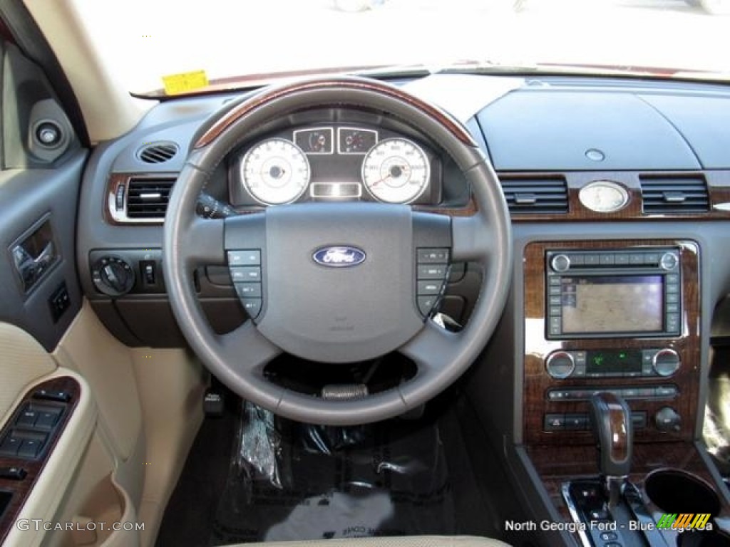 2008 Taurus Limited AWD - Merlot Metallic / Camel photo #16