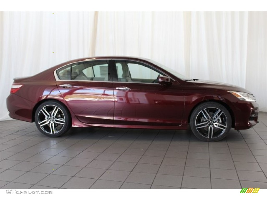 2017 Accord Touring Sedan - Basque Red Pearl II / Ivory photo #3