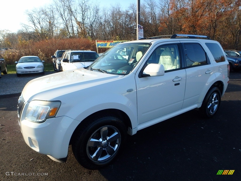 2009 Mariner V6 Premier 4WD - White Suede / Cashmere Leather/Charcoal Black photo #1
