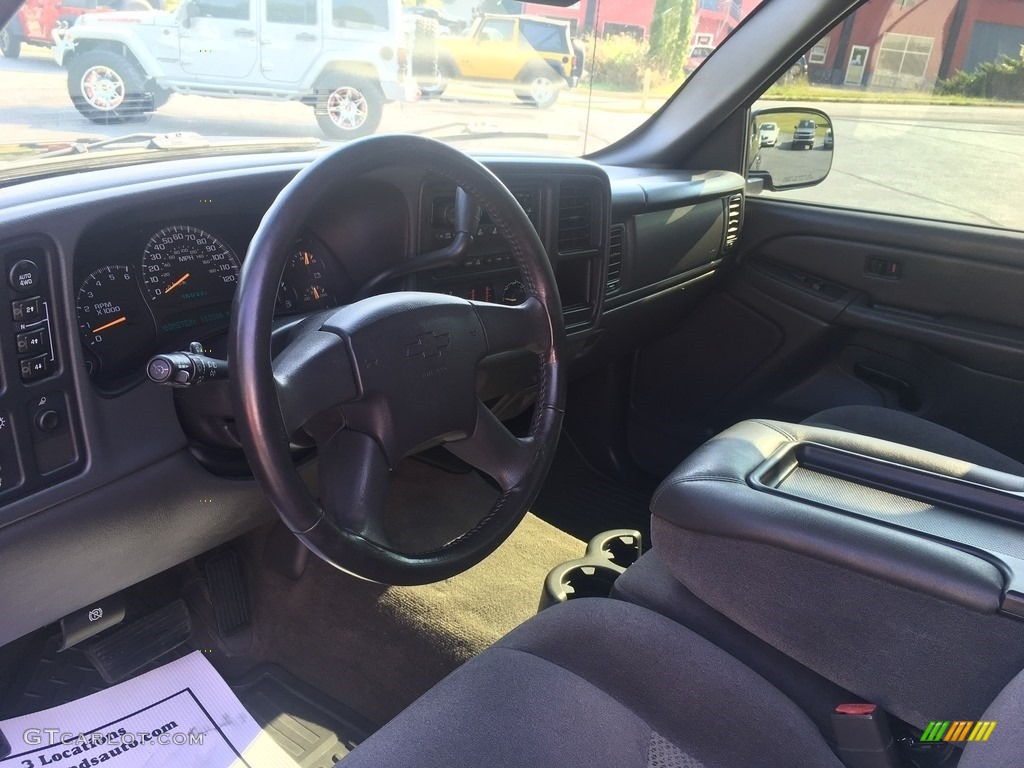 2005 Silverado 1500 LS Crew Cab 4x4 - Dark Blue Metallic / Dark Charcoal photo #7