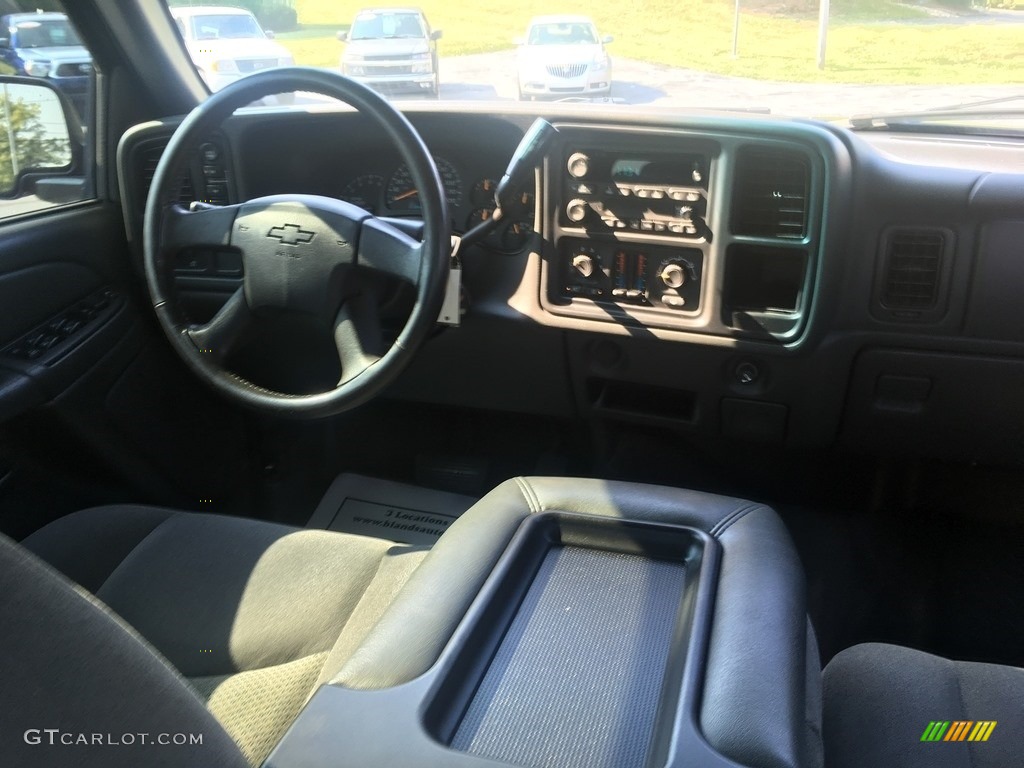 2005 Silverado 1500 LS Crew Cab 4x4 - Dark Blue Metallic / Dark Charcoal photo #42