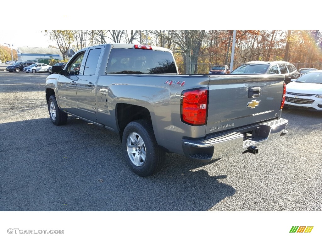 2017 Silverado 1500 LT Double Cab 4x4 - Pepperdust Metallic / Jet Black photo #4