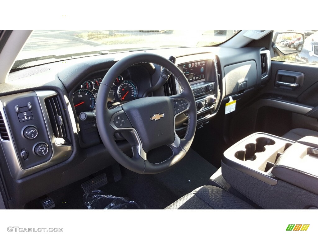 2017 Silverado 1500 LT Double Cab 4x4 - Pepperdust Metallic / Jet Black photo #9