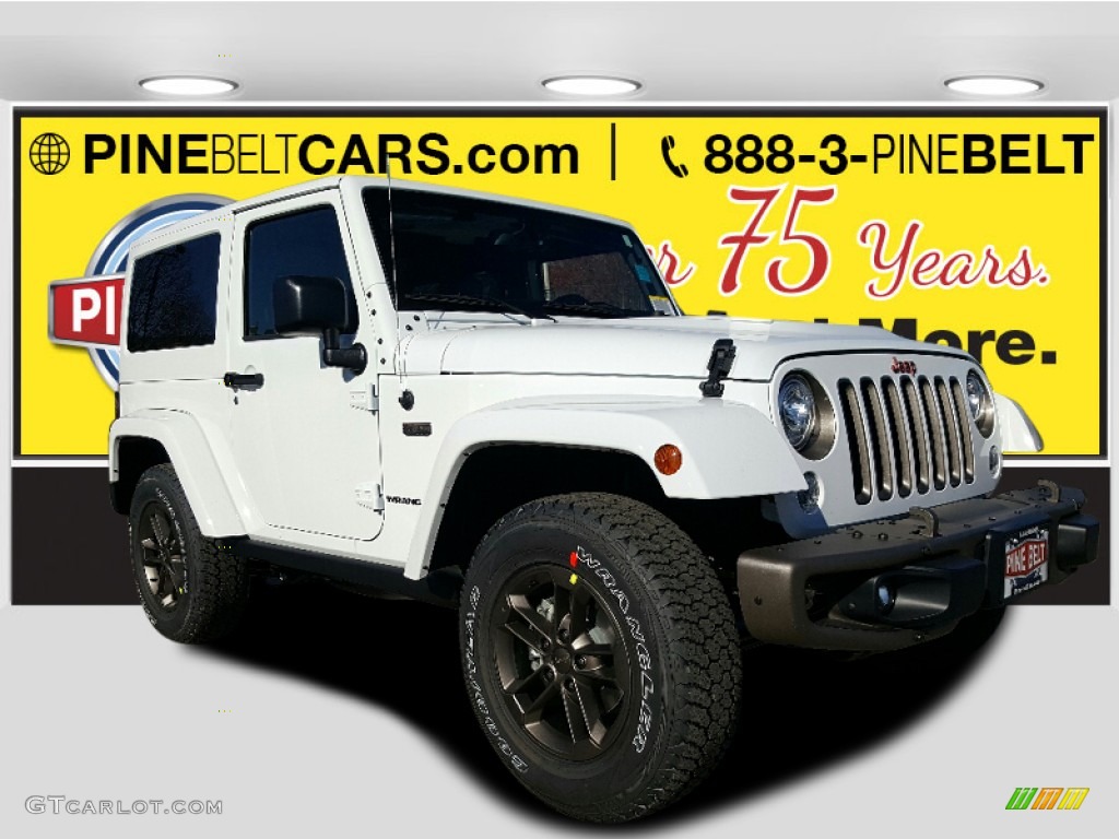 Bright White Jeep Wrangler