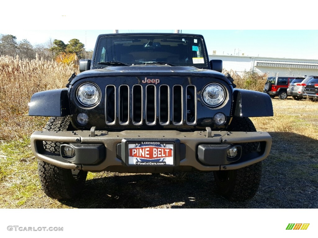 2017 Wrangler 75th Anniversary Edition 4x4 - Black / Black/Dark Saddle photo #2