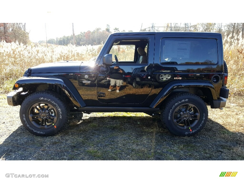 2017 Wrangler 75th Anniversary Edition 4x4 - Black / Black/Dark Saddle photo #3