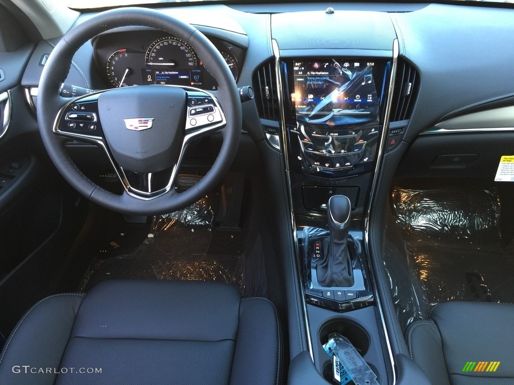 2017 Cadillac ATS Luxury AWD Jet Black Dashboard Photo #117095293