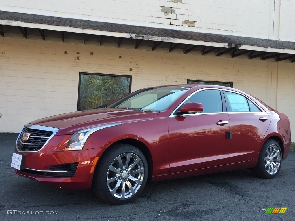 Red Obsession Tintcoat 2017 Cadillac ATS Luxury AWD Exterior Photo #117095707