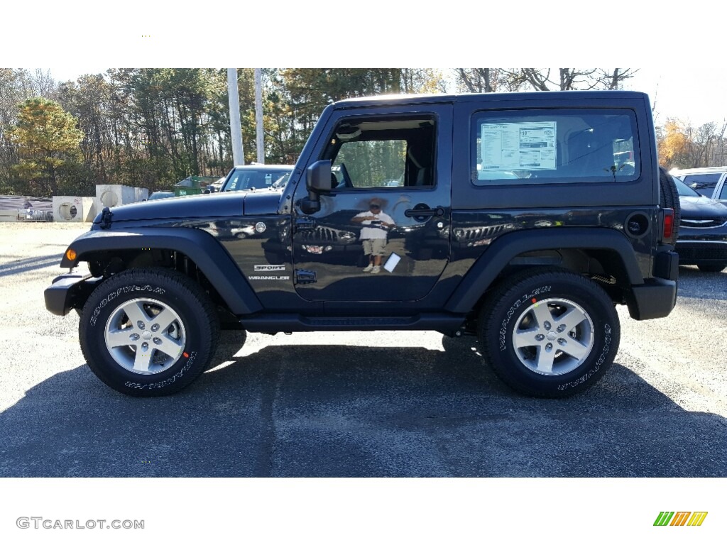 2017 Wrangler Sport 4x4 - Black / Black photo #3
