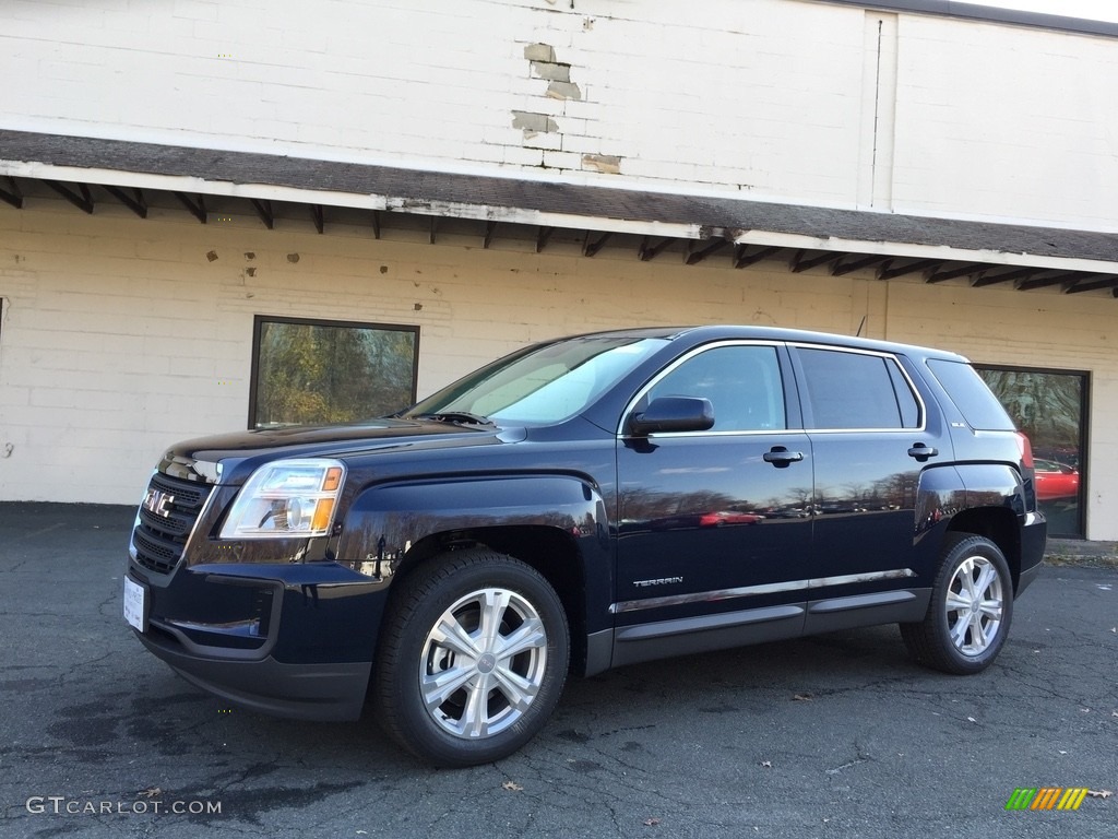 2017 Terrain SLE AWD - Dark Sapphire Blue Metallic / Jet Black photo #1