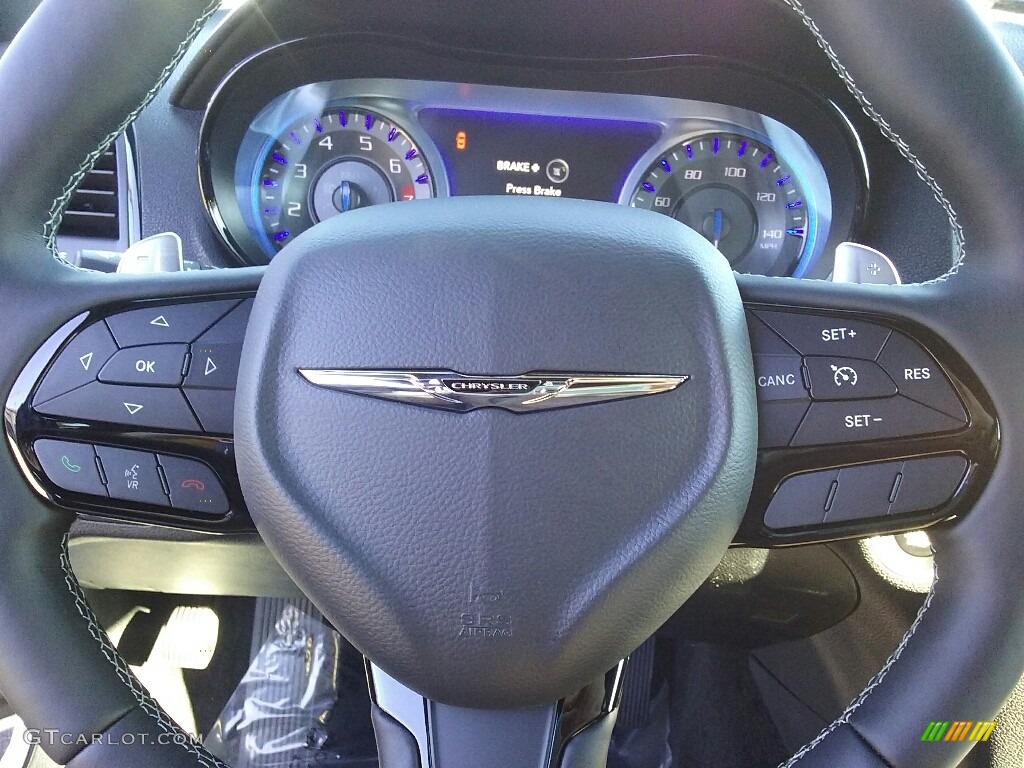 2017 Chrysler 300 S AWD Black Steering Wheel Photo #117098161