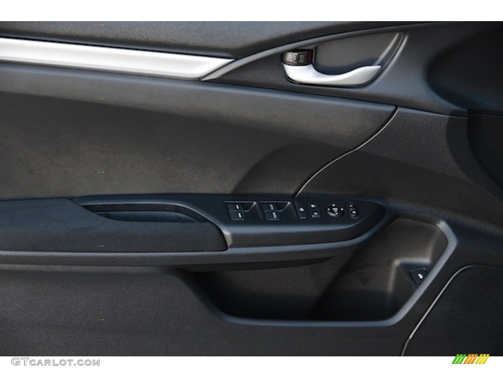 2017 Honda Civic LX Sedan Black Door Panel Photo #117098386