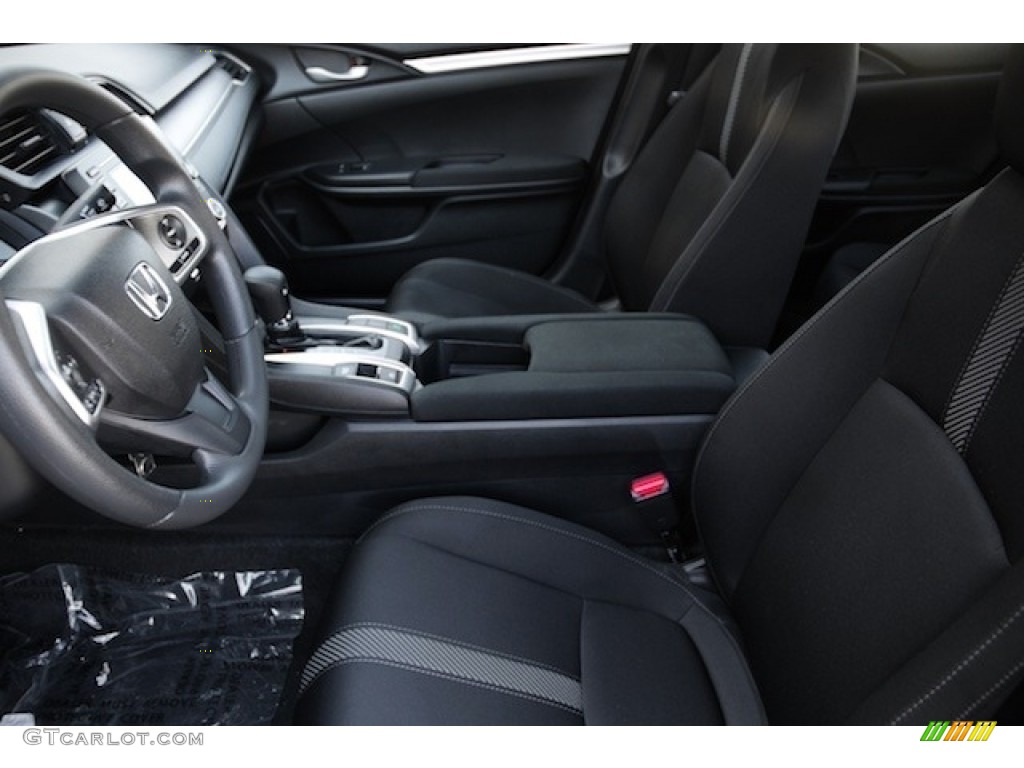 Black Interior 2017 Honda Civic LX Sedan Photo #117098404