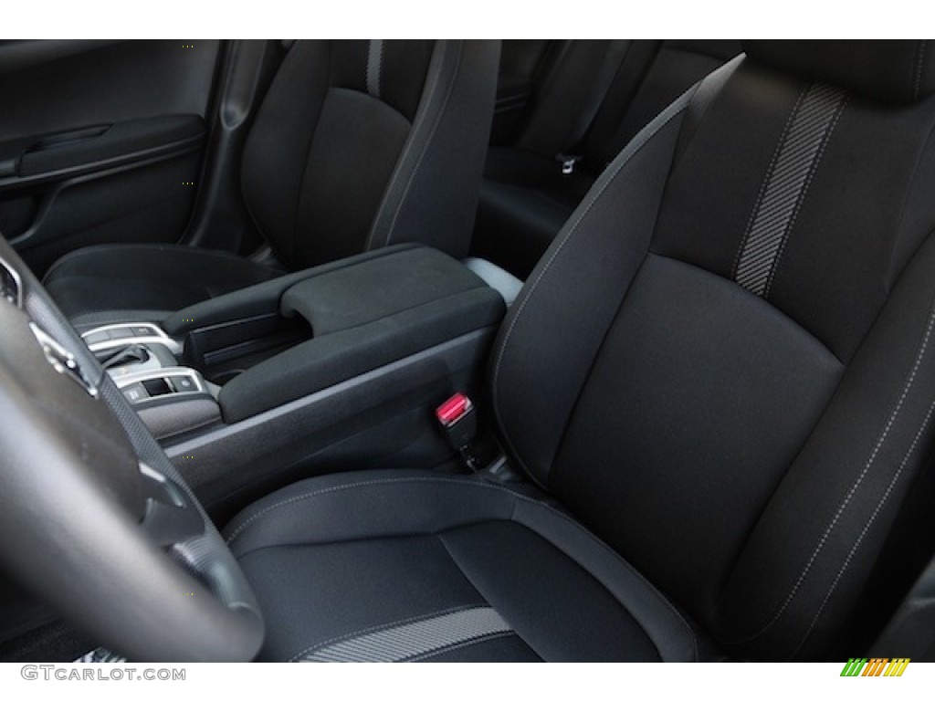 Black Interior 2017 Honda Civic LX Sedan Photo #117098449
