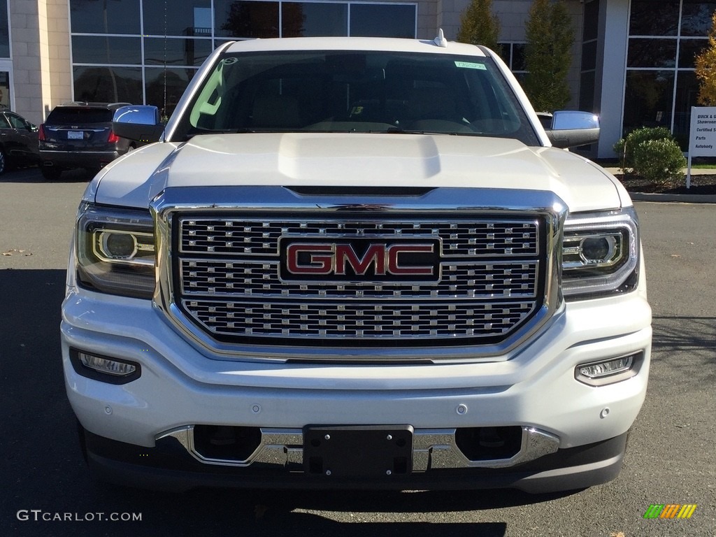 White Frost Tricoat 2017 GMC Sierra 1500 Denali Crew Cab 4WD Exterior Photo #117098521