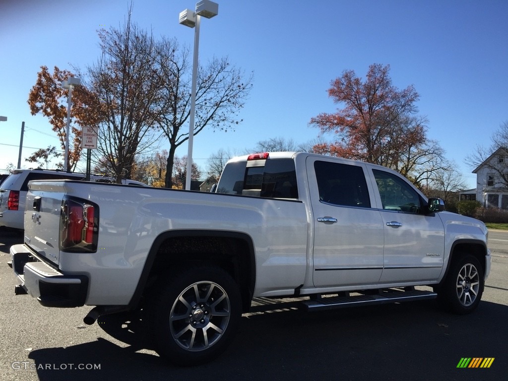 White Frost Tricoat 2017 GMC Sierra 1500 Denali Crew Cab 4WD Exterior Photo #117098578