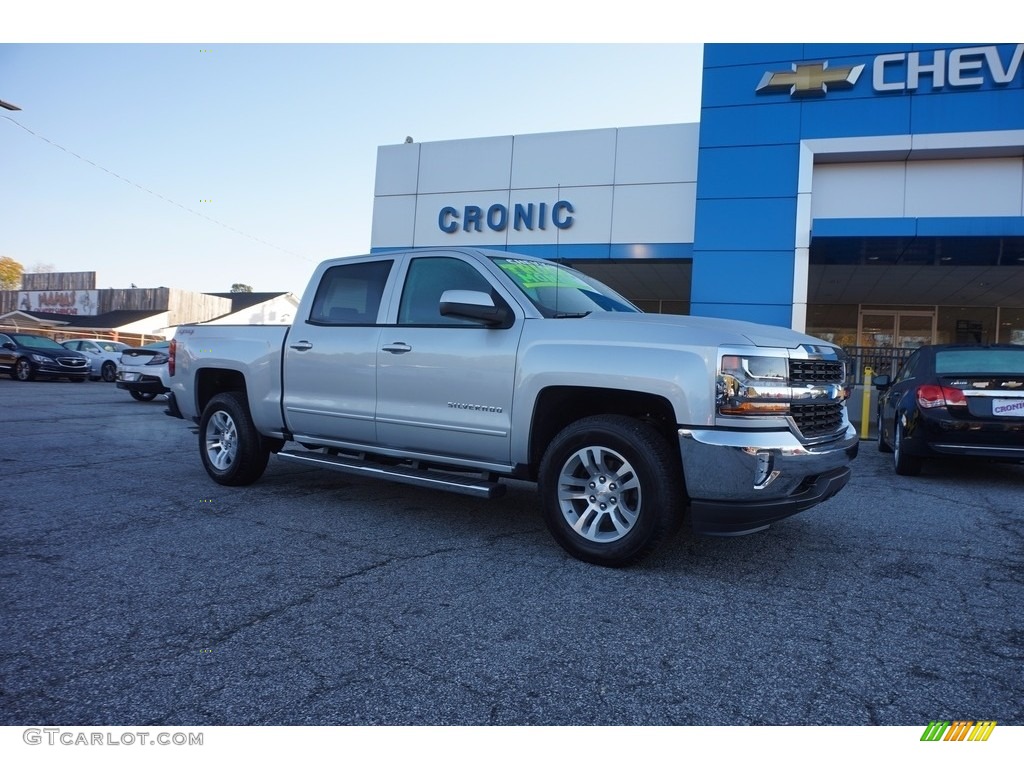 2017 Silverado 1500 LT Crew Cab 4x4 - Silver Ice Metallic / Jet Black photo #1
