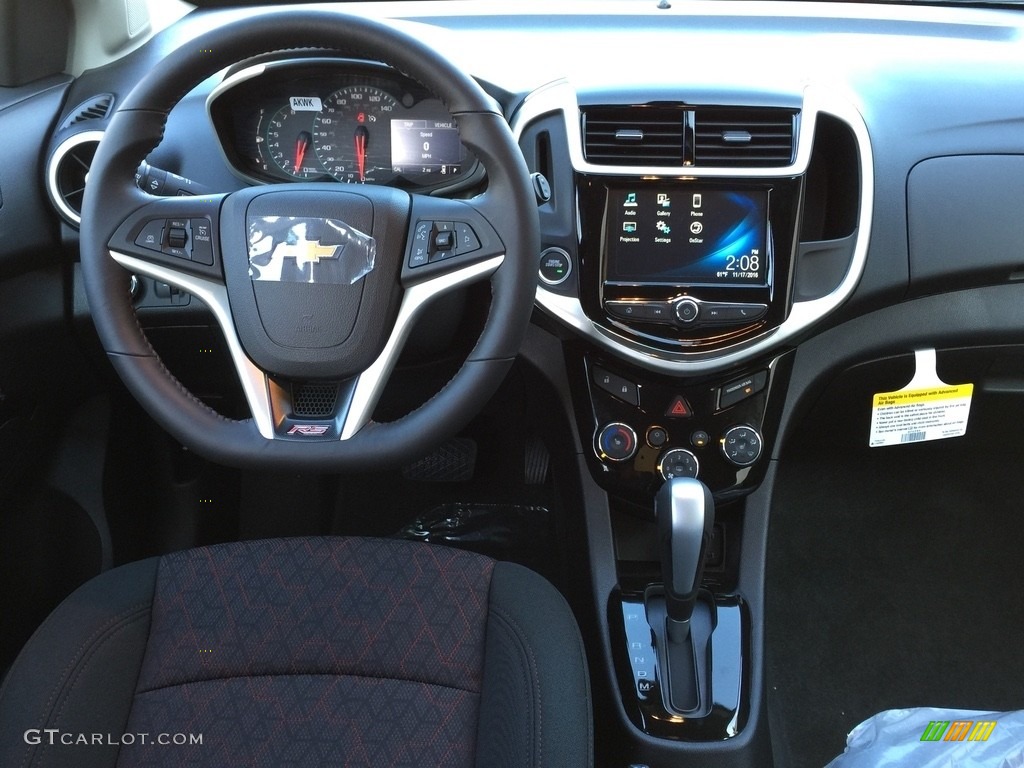 2017 Chevrolet Sonic LT Hatchback Jet Black Dashboard Photo #117103975