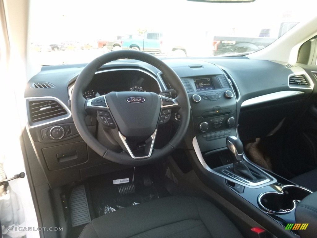 2017 Ford Edge SEL AWD Ebony Dashboard Photo #117104053