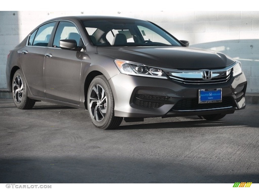 2017 Accord LX Sedan - Modern Steel Metallic / Black photo #1