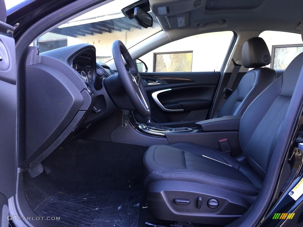 Ebony Interior 2017 Buick Regal AWD Photo #117107008