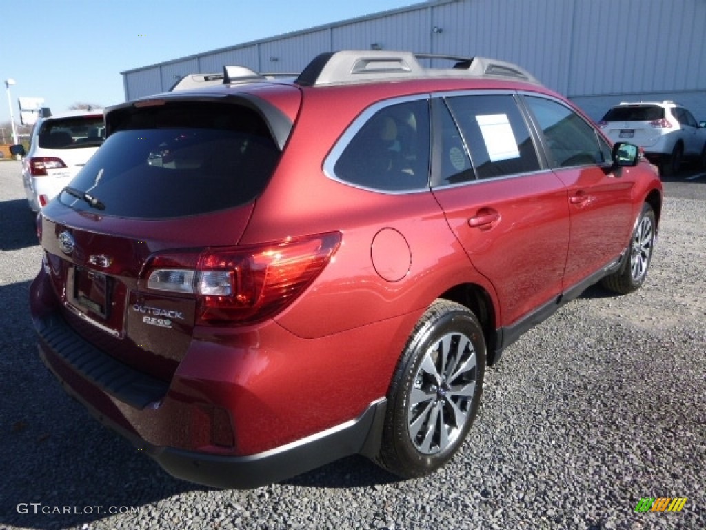 2017 Outback 2.5i Limited - Venetian Red Pearl / Warm Ivory photo #7
